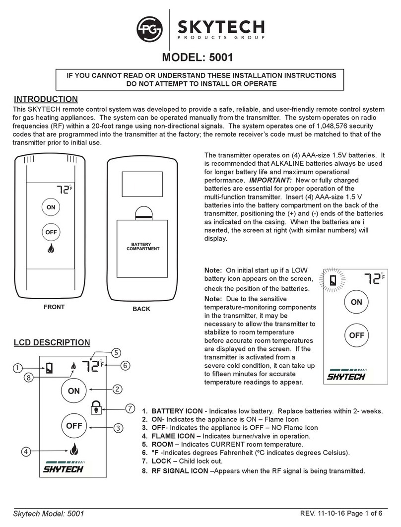 Skytech 5001 User manual