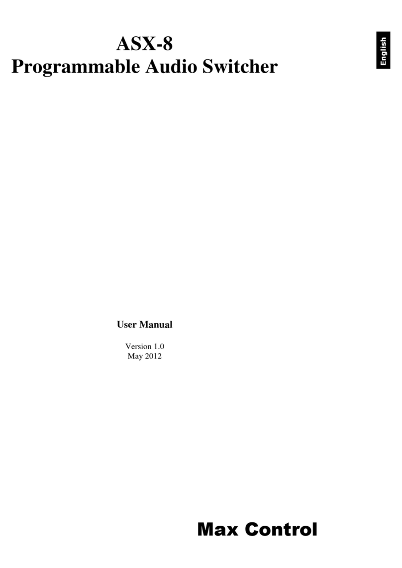 Max Control ASX-8 user manual Max Control ASX-8 user manual