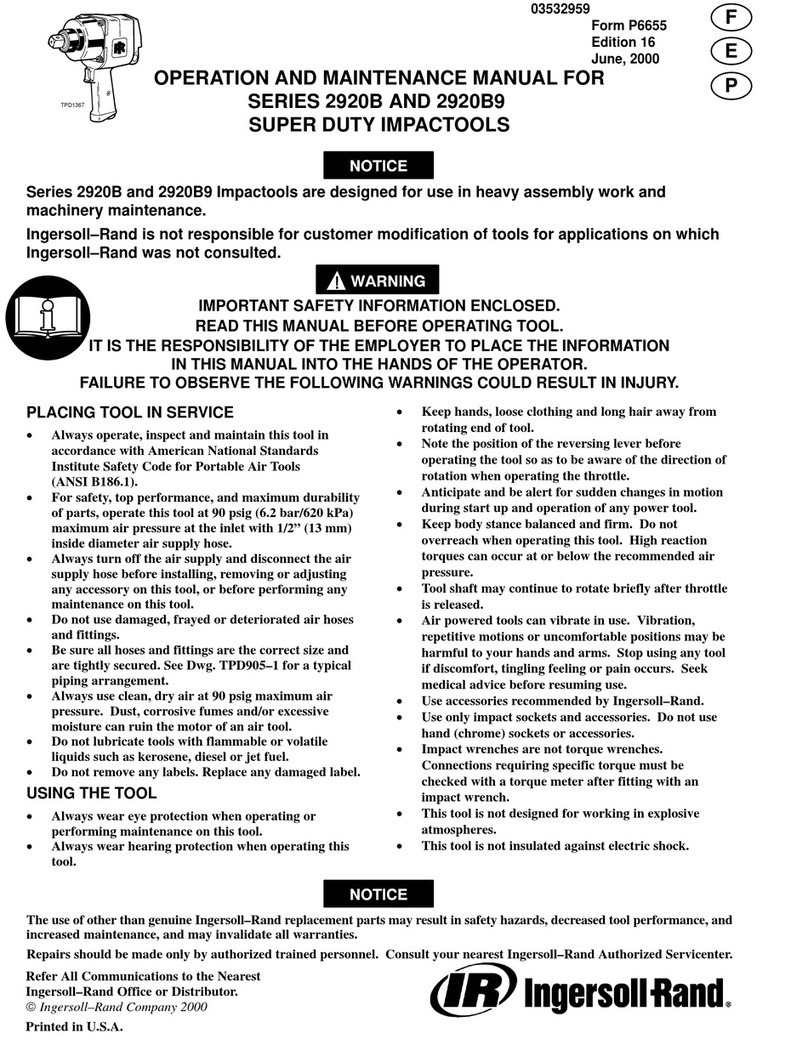 Ingersoll-Rand 2920B1 User manual