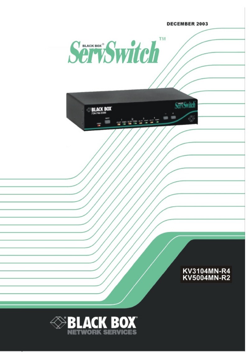 Black Box ServSwitch KV5004MN-R2 User manual