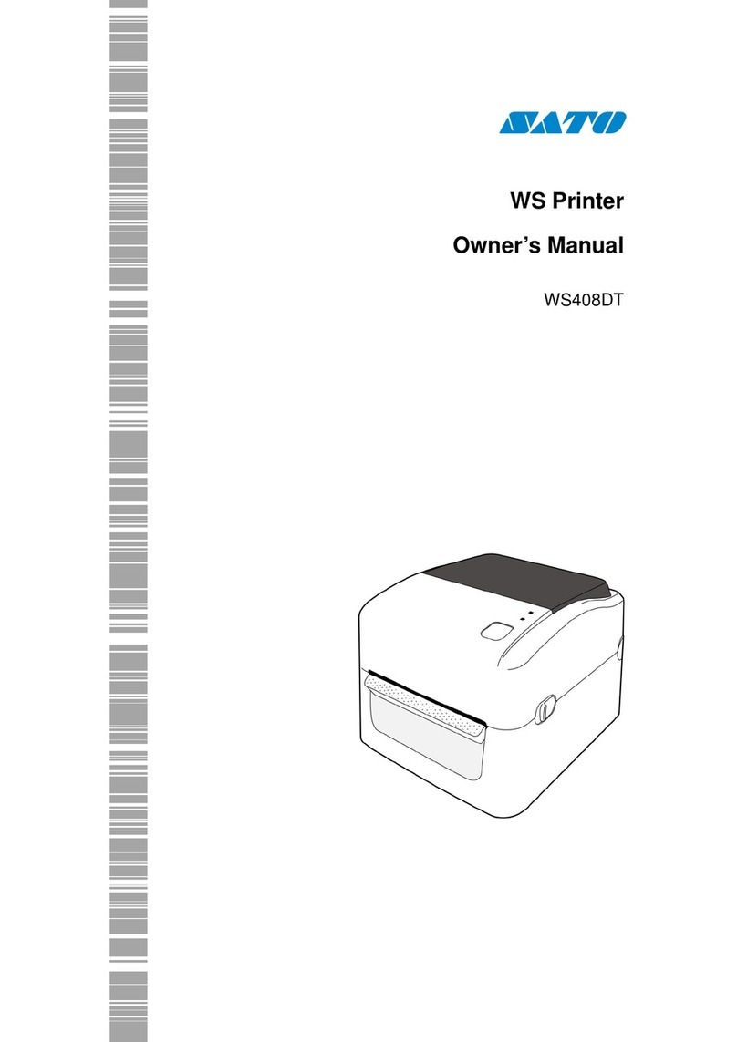 SATO WS408DT User manual