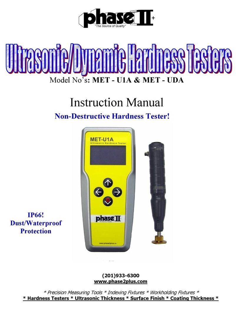 phase II+ MET-U1A instruction manual