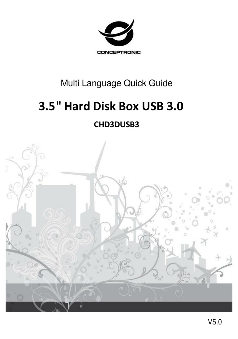 Conceptronic CHD3DUSB3 quick guide
