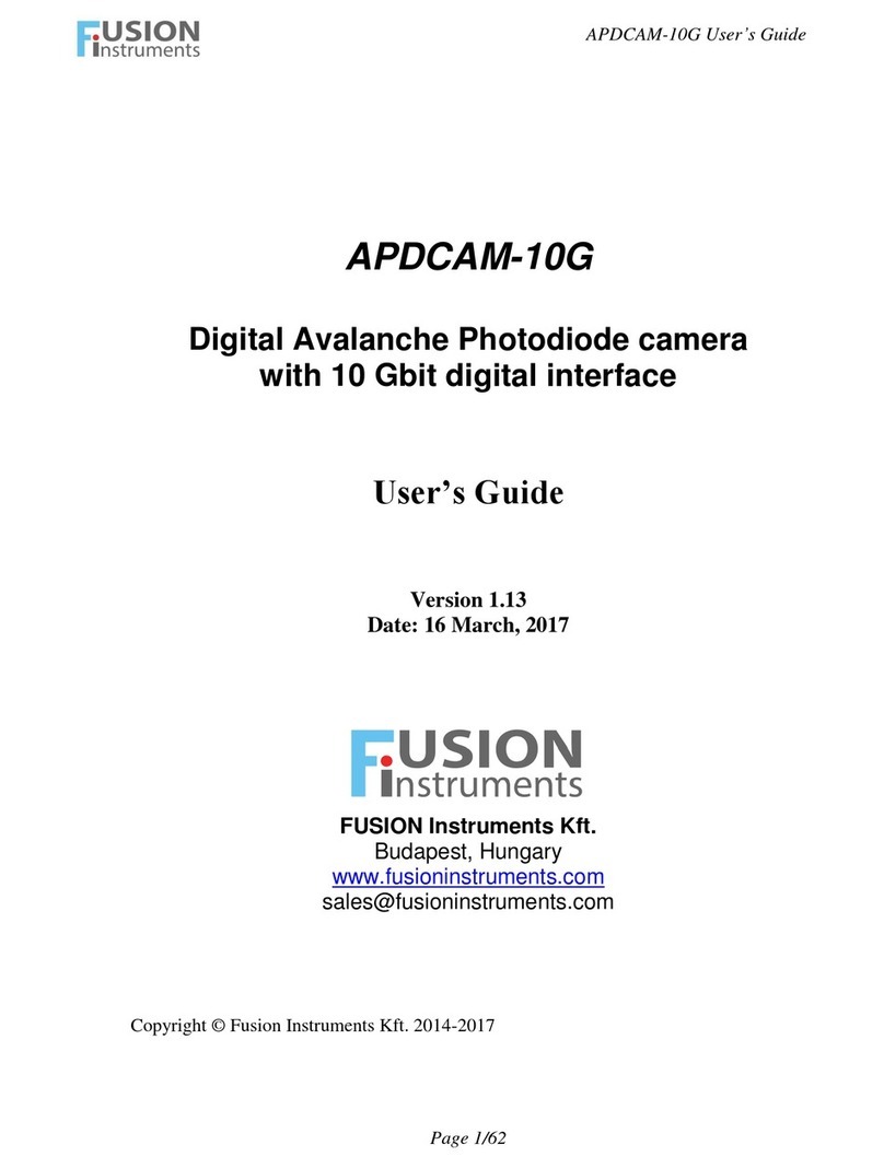 Fusion instruments APDCAM-10G User manual