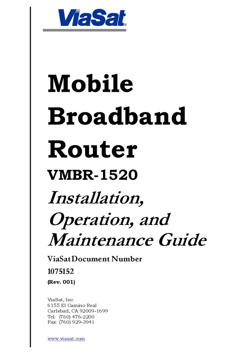 ViaSat VMBR-1520 Installation, operation and maintenance manual