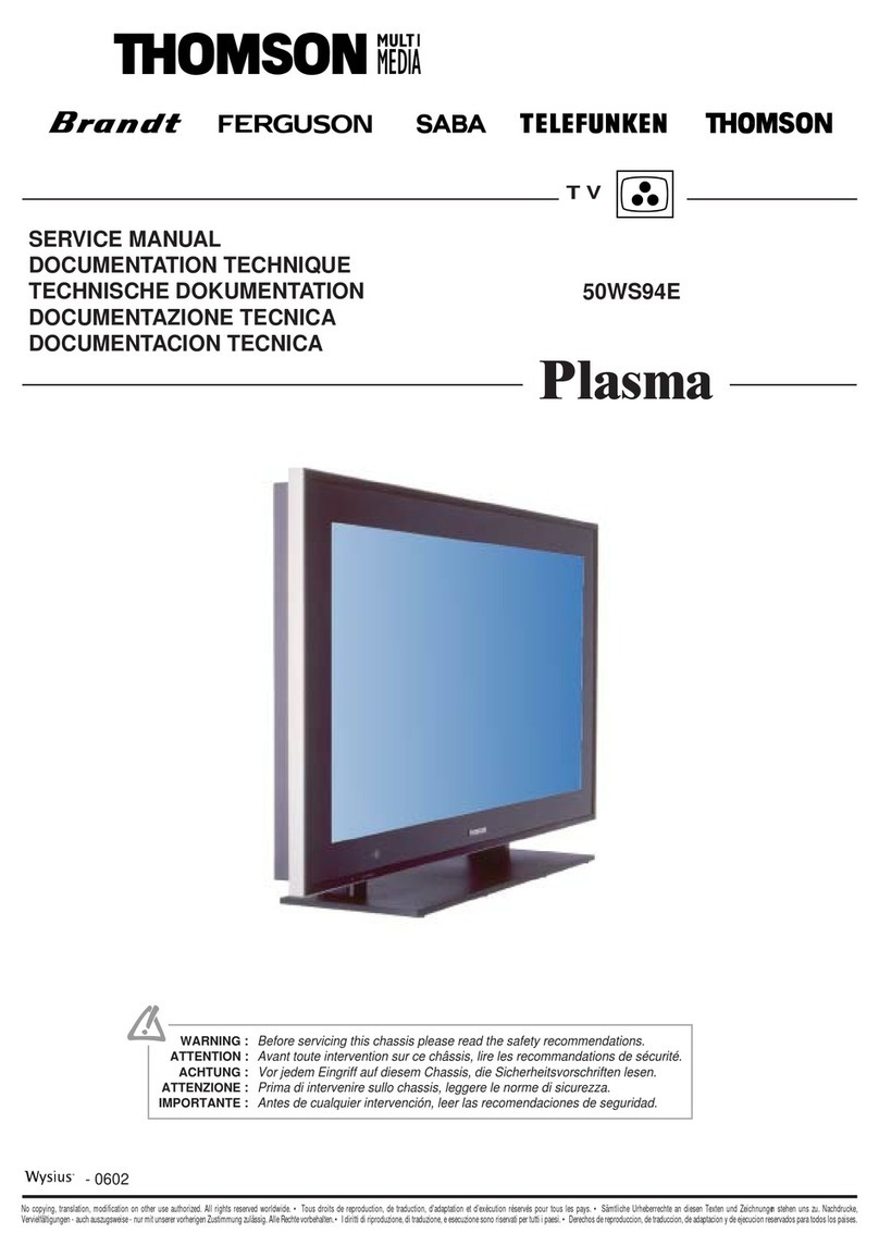 THOMSON 50WS94E User manual