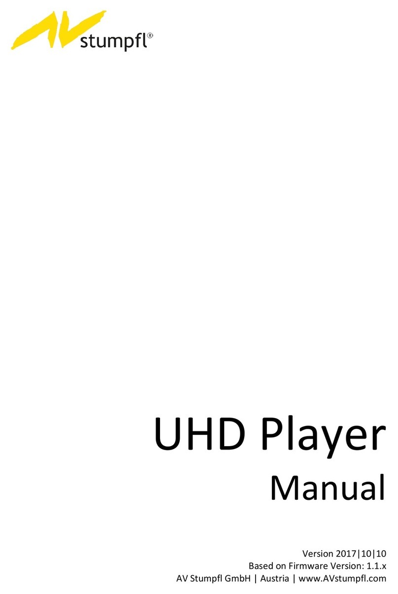 AVstumpfl UHD Player manual