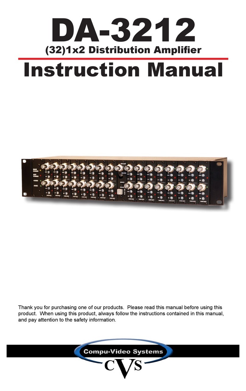 CVS DA-3212 instruction manual