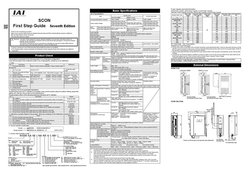 IAI SCON series User manual