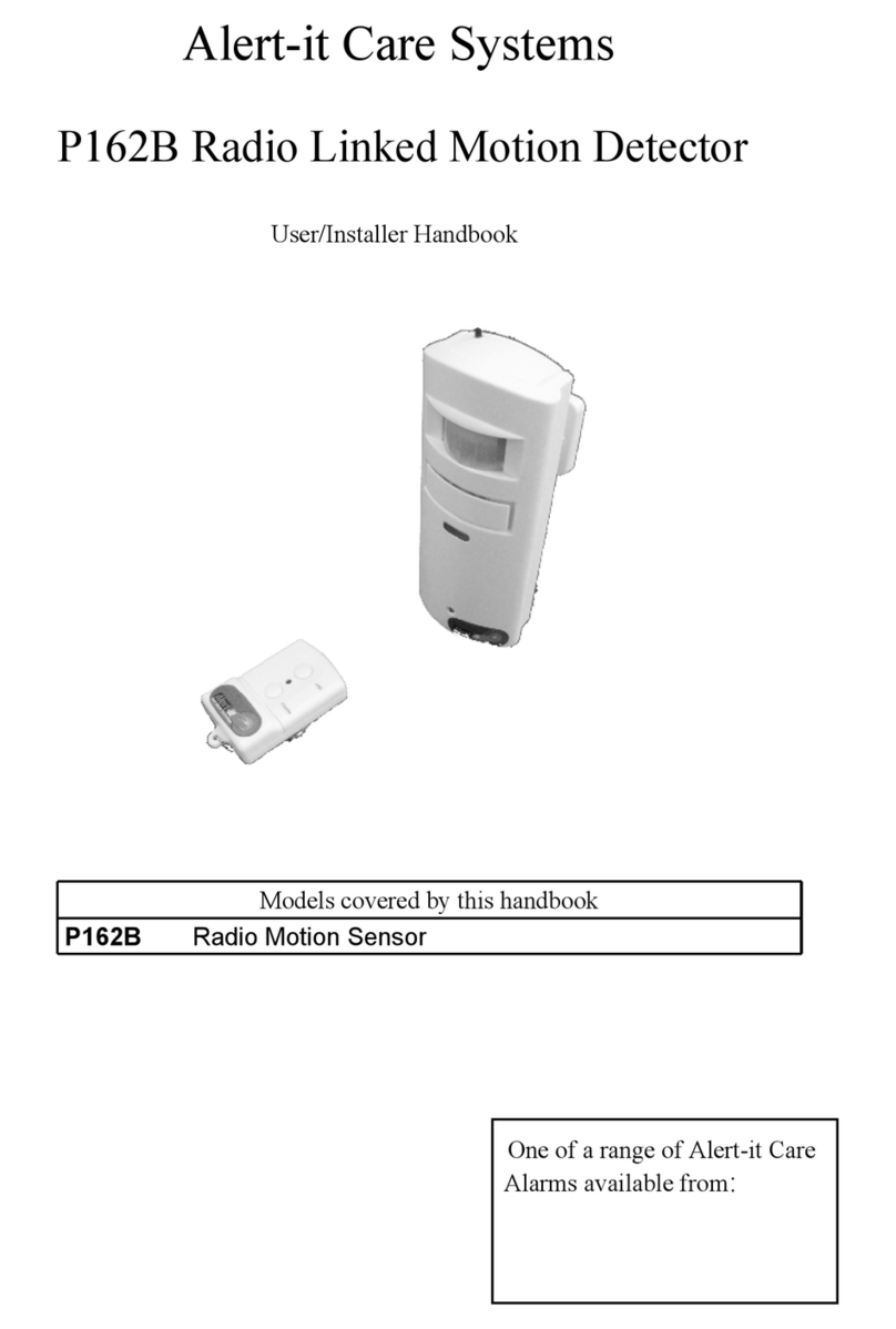 Alert-it Care Systems P162B User/installer handbook Alert-it Care Systems P162B User/installer handbook