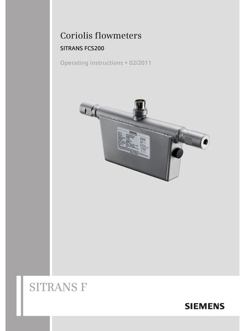 Siemens SITRANS F User manual