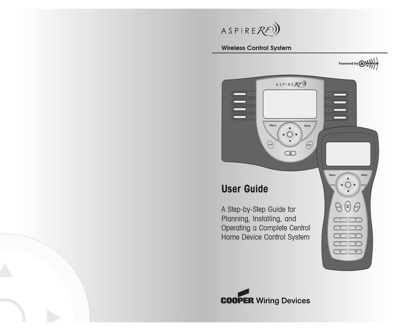 Cooper Wiring Devices Aspire RF user guide
