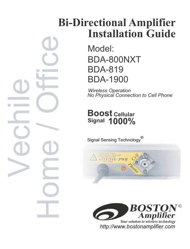Boston Amplifier BDA-800NXT installation guide