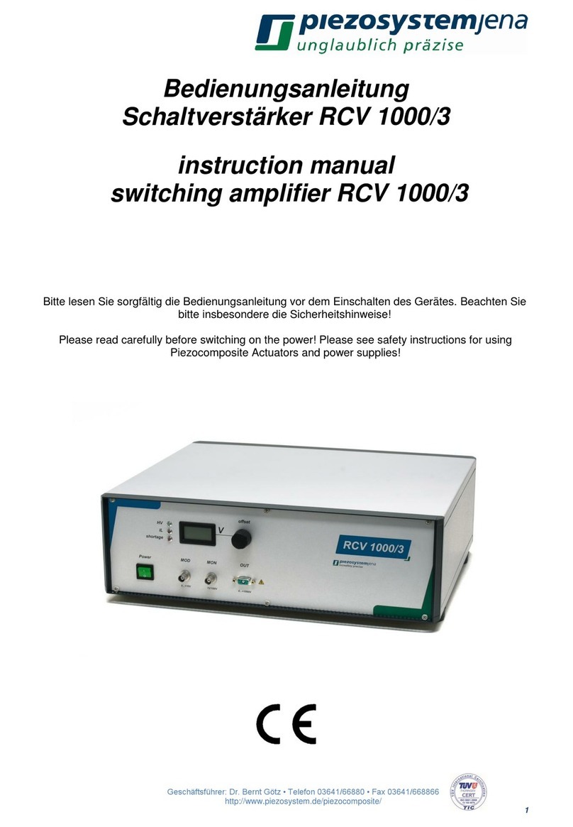 piezosystemjena RCV 1000/3 instruction manual