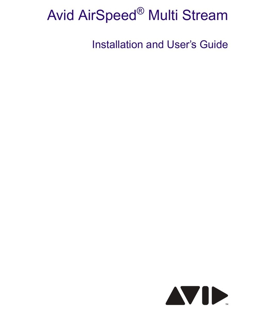 Avid Technology AirSpeed series User manual