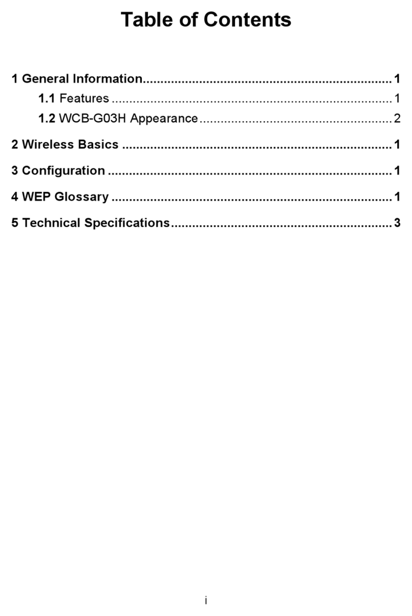 Alpha WCB-G03A1 manual
