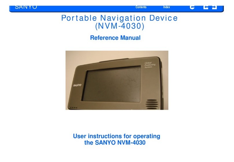 Sanyo NVM-4030 - Easy Street - Automotive GPS... User instructions for operating