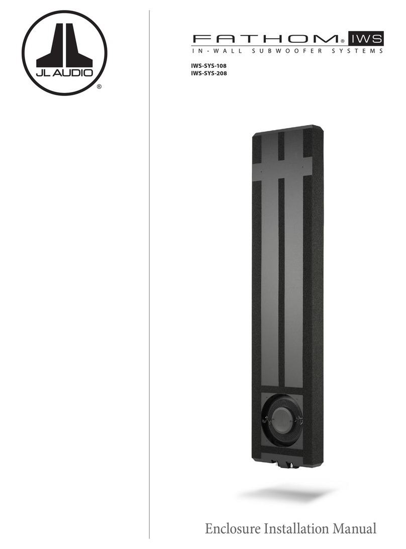 JL Audio FATHOM IWS-SYS-108 installation manual