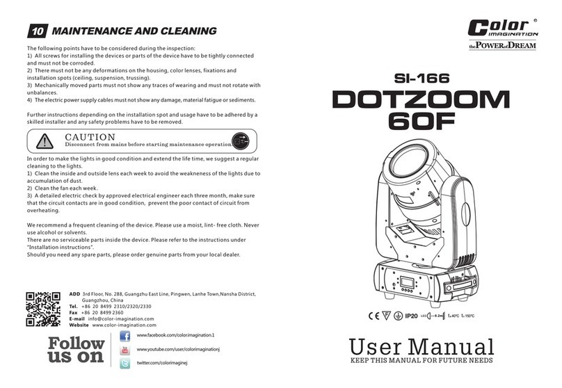 Color imagination SI-166 user manual
