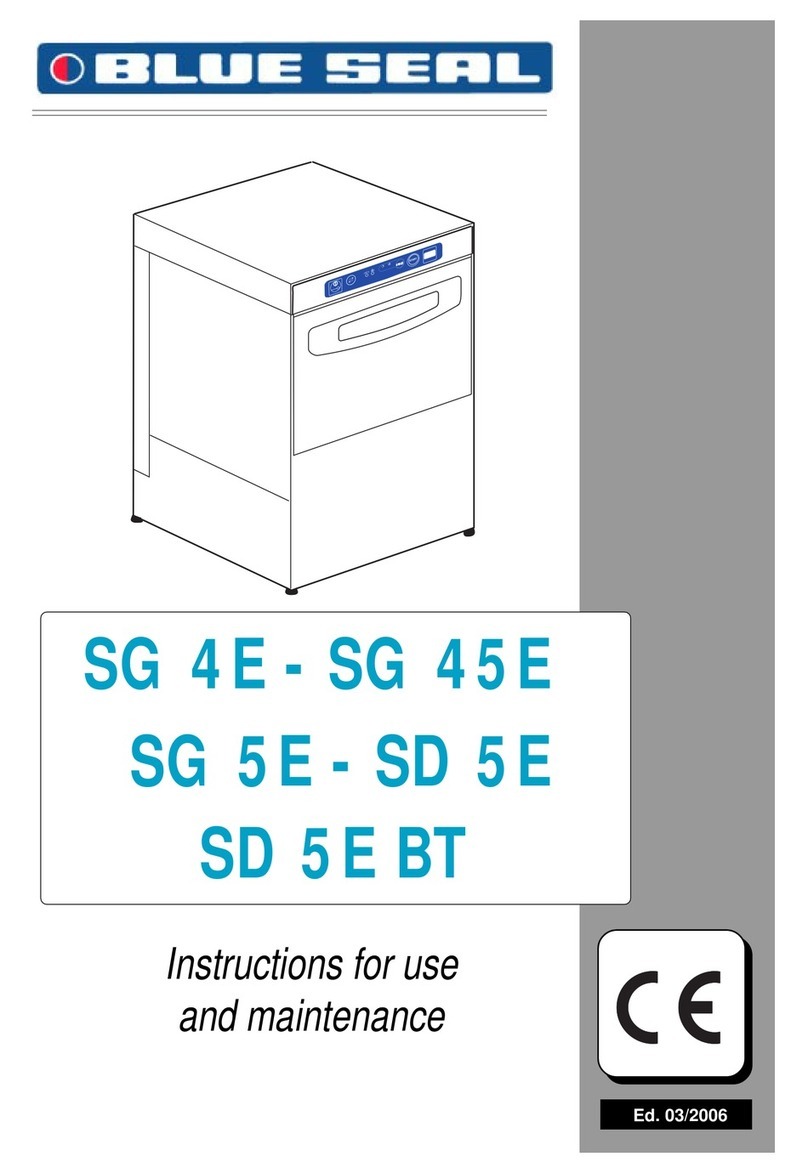 Blue Seal SG 4E Instructions for use and maintenance