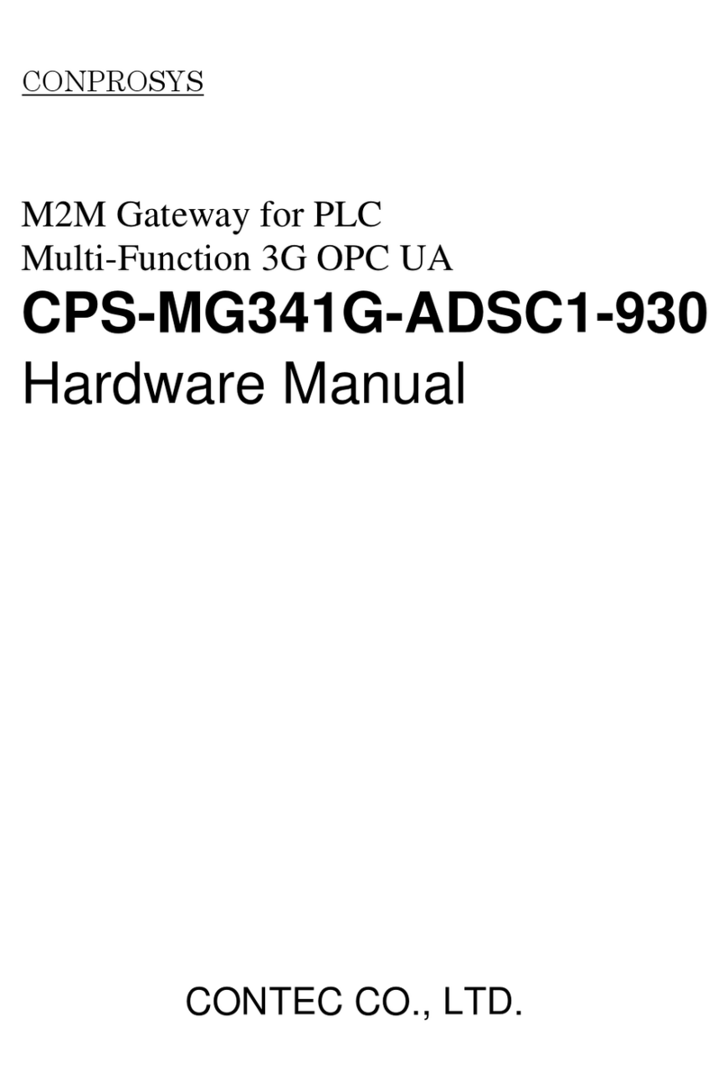 Contec CPS-MG341G-ADSC1-930 Hardware manual