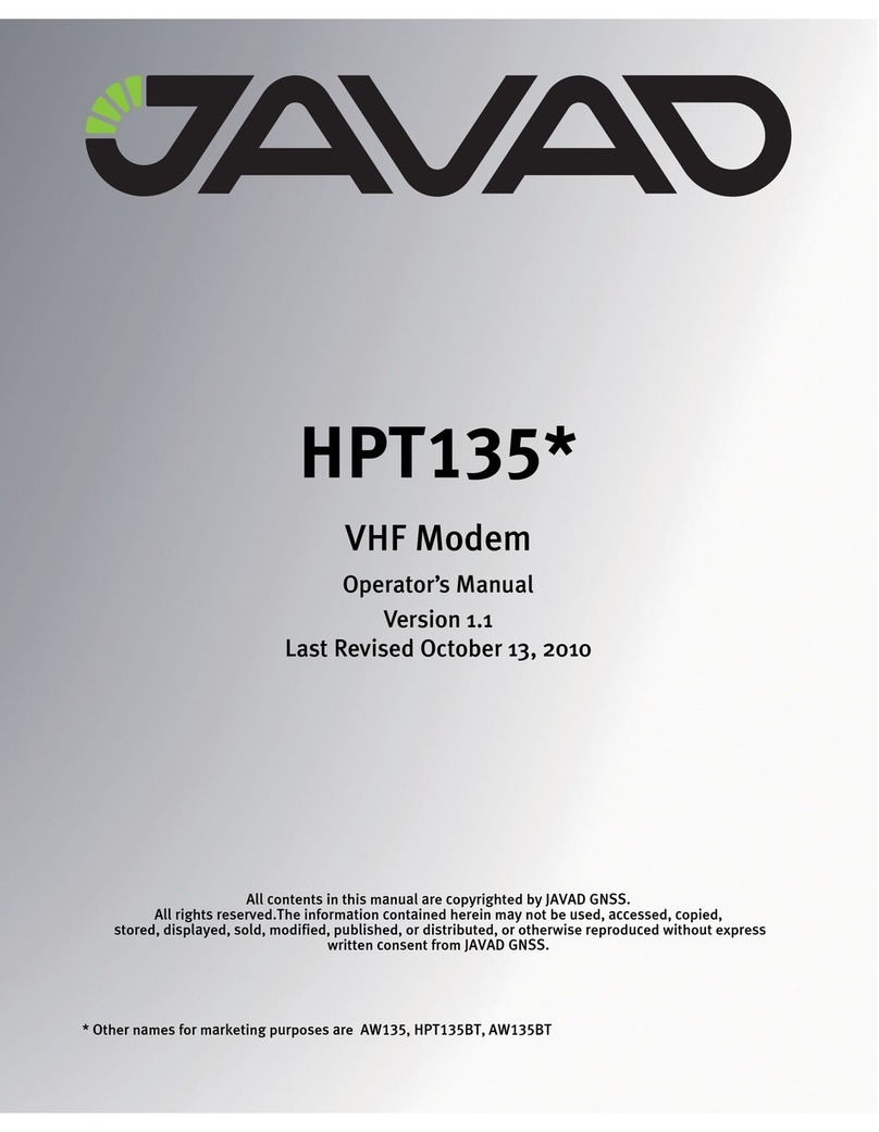 Javad HPT135 series User manual
