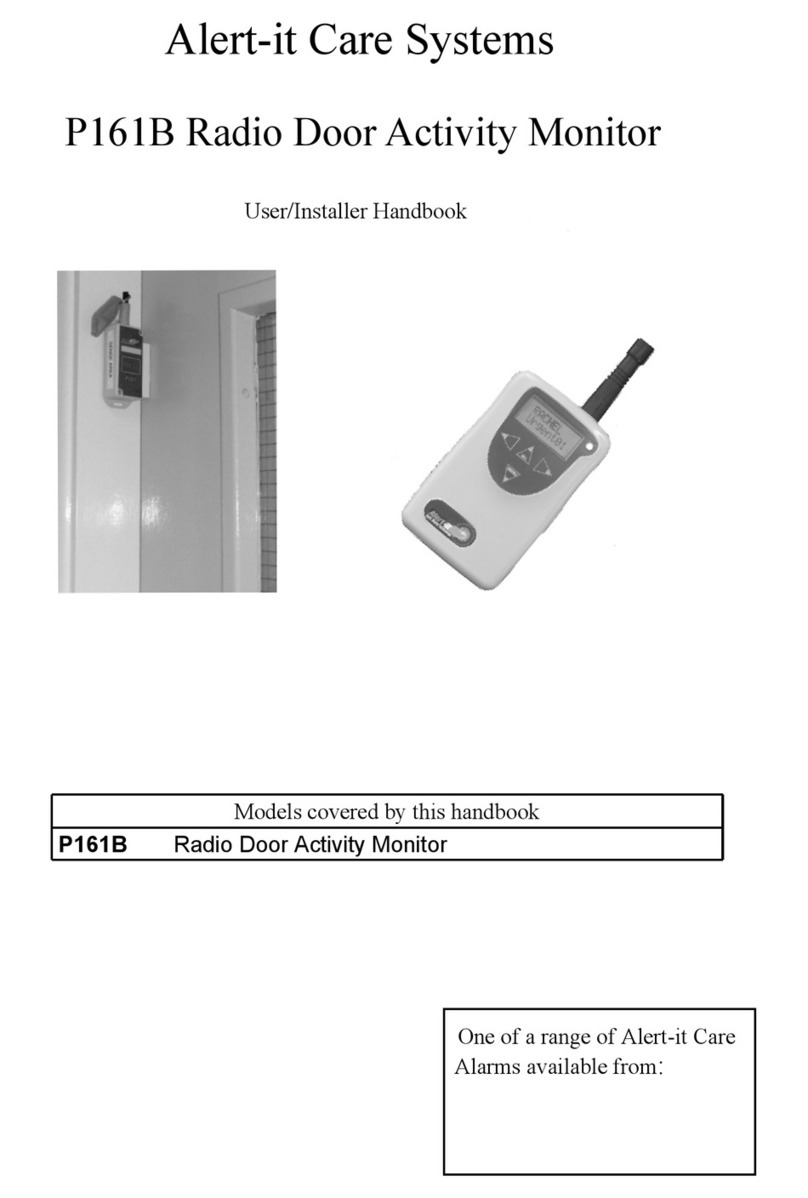 Alert-it Care Systems P161B User/installer handbook