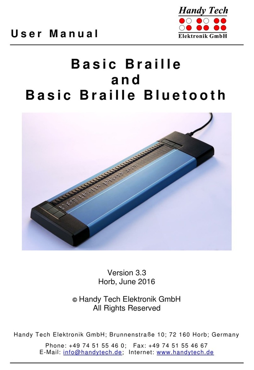 HandyTech Braille Wave User manual