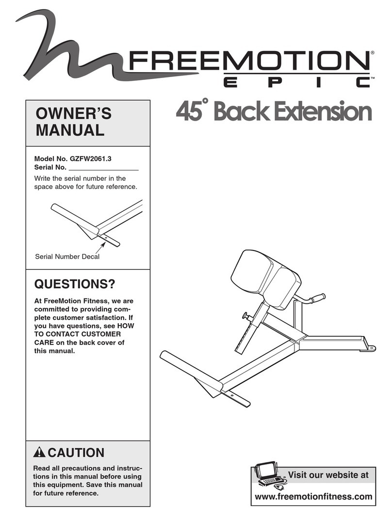 FREE MOTION EPIC GZFW2061.3 owner's manual