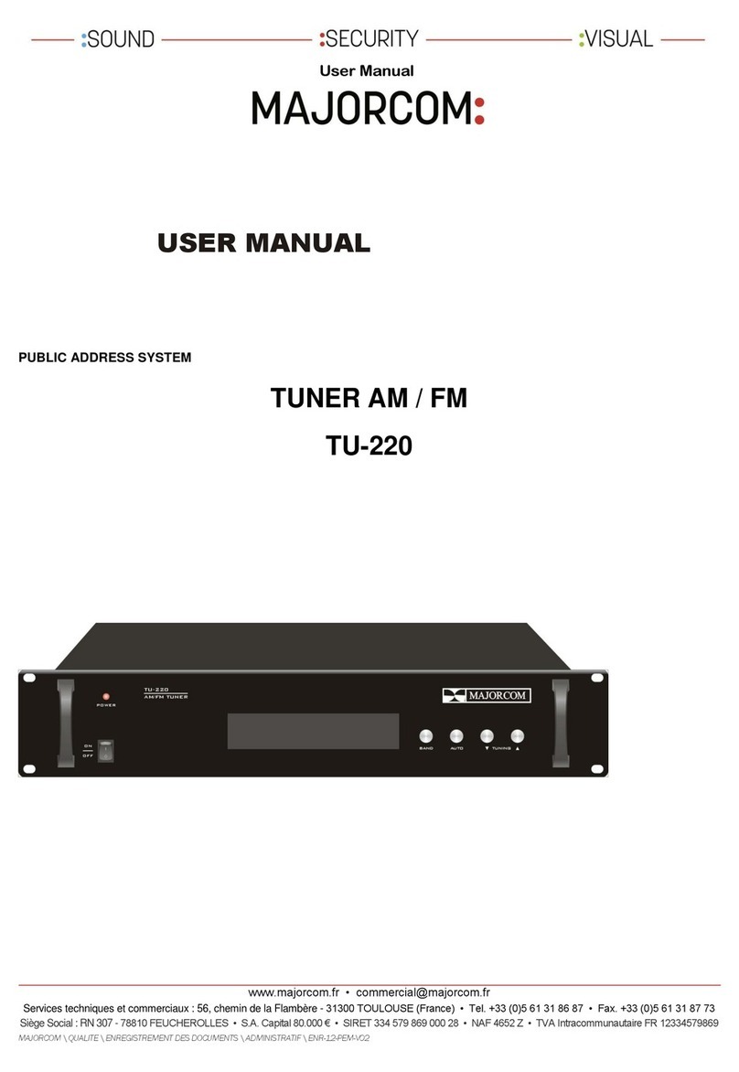 Majorcom: TU-220 user manual