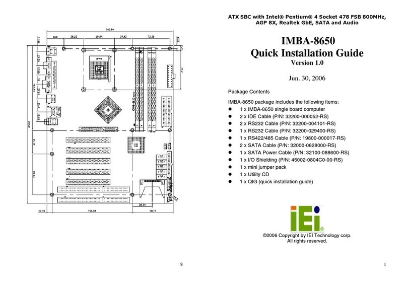 IEI Technology IMBA-8650 User manual