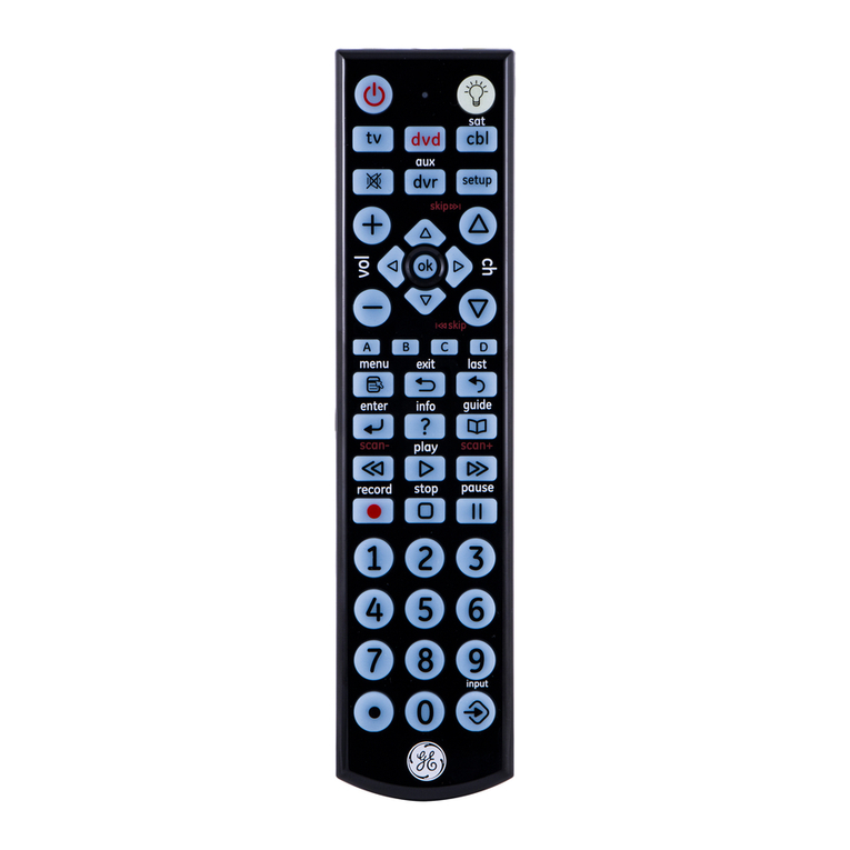 Universal Remote 34455 User manual