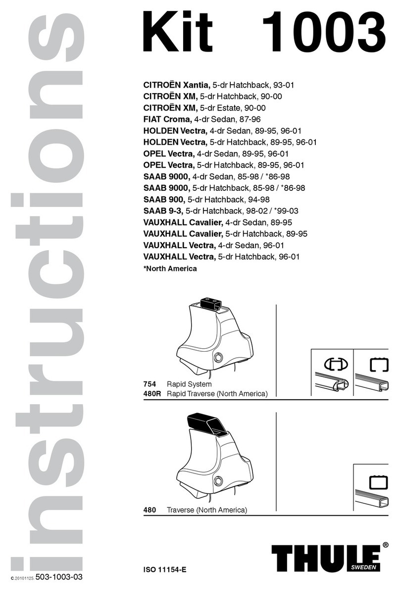 Thule Kit 1003 instructions