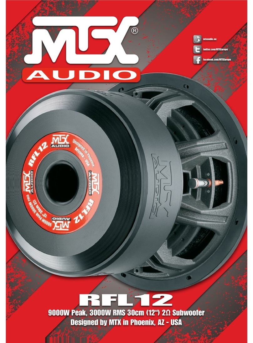MTX RFL12 owner's manual