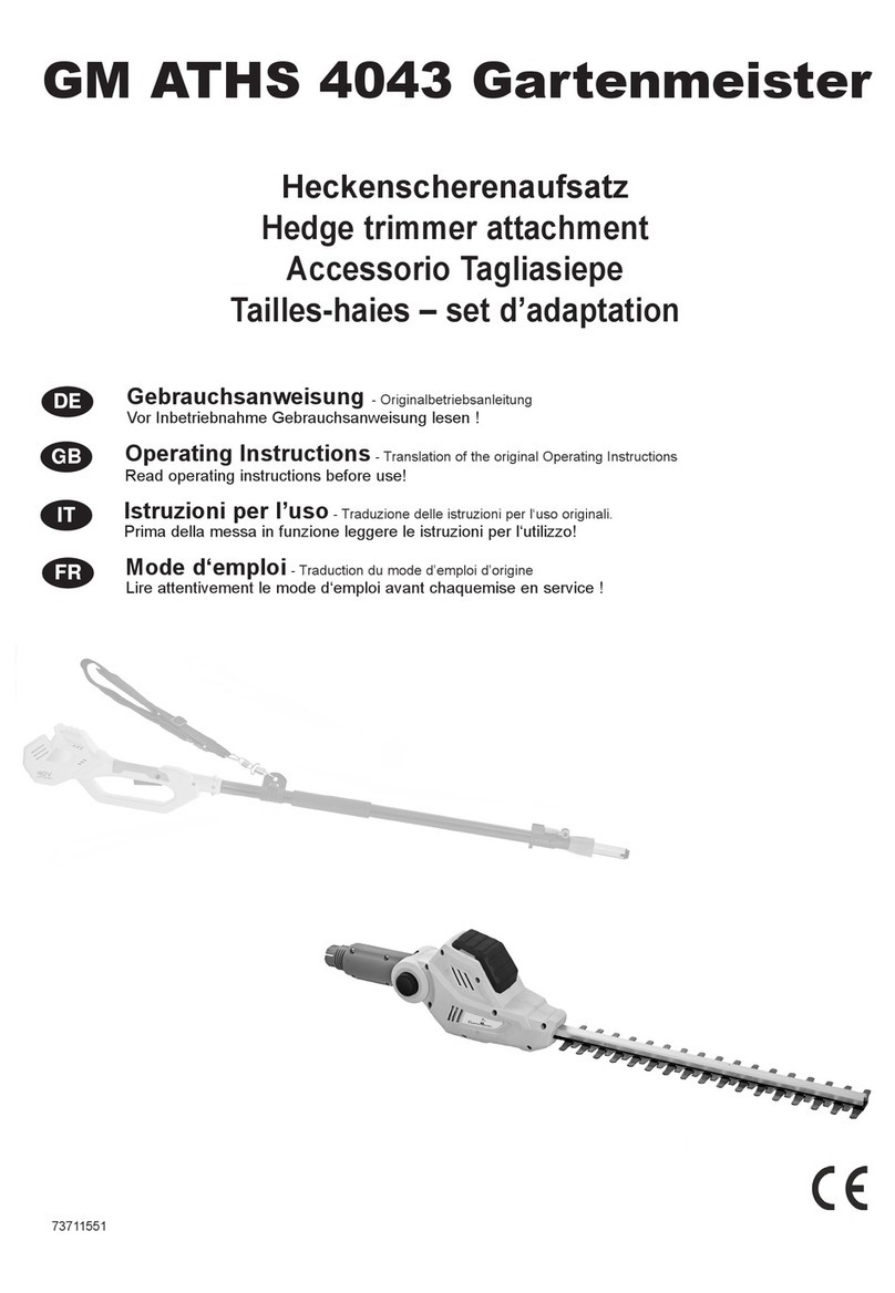 IKRAmogatec Gartenmeister GM ATHS 4043 operating instructions