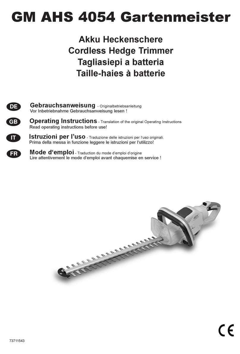 IKRAmogatec Gartenmeister GM AHS 4054 operating instructions