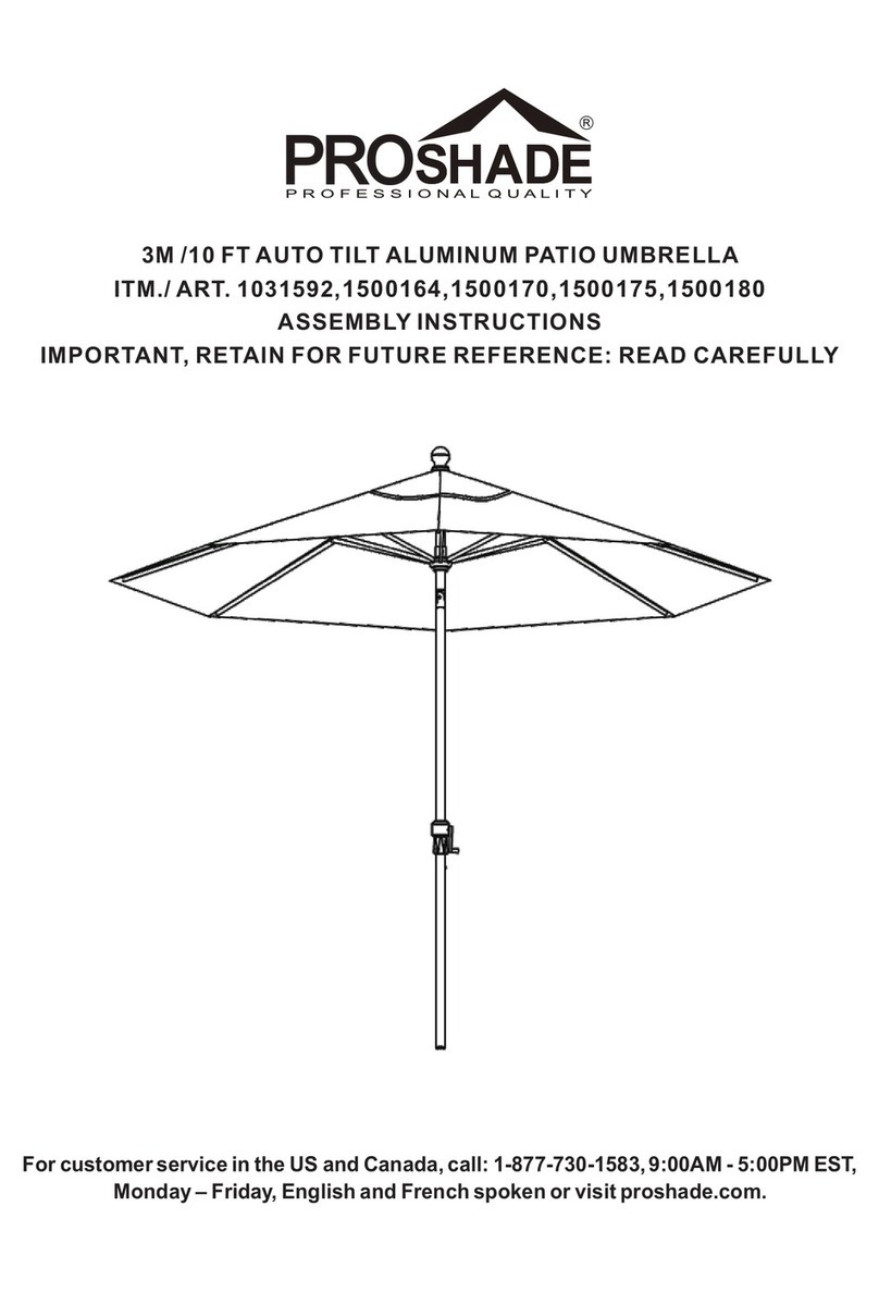 Proshade 1031592 User manual
