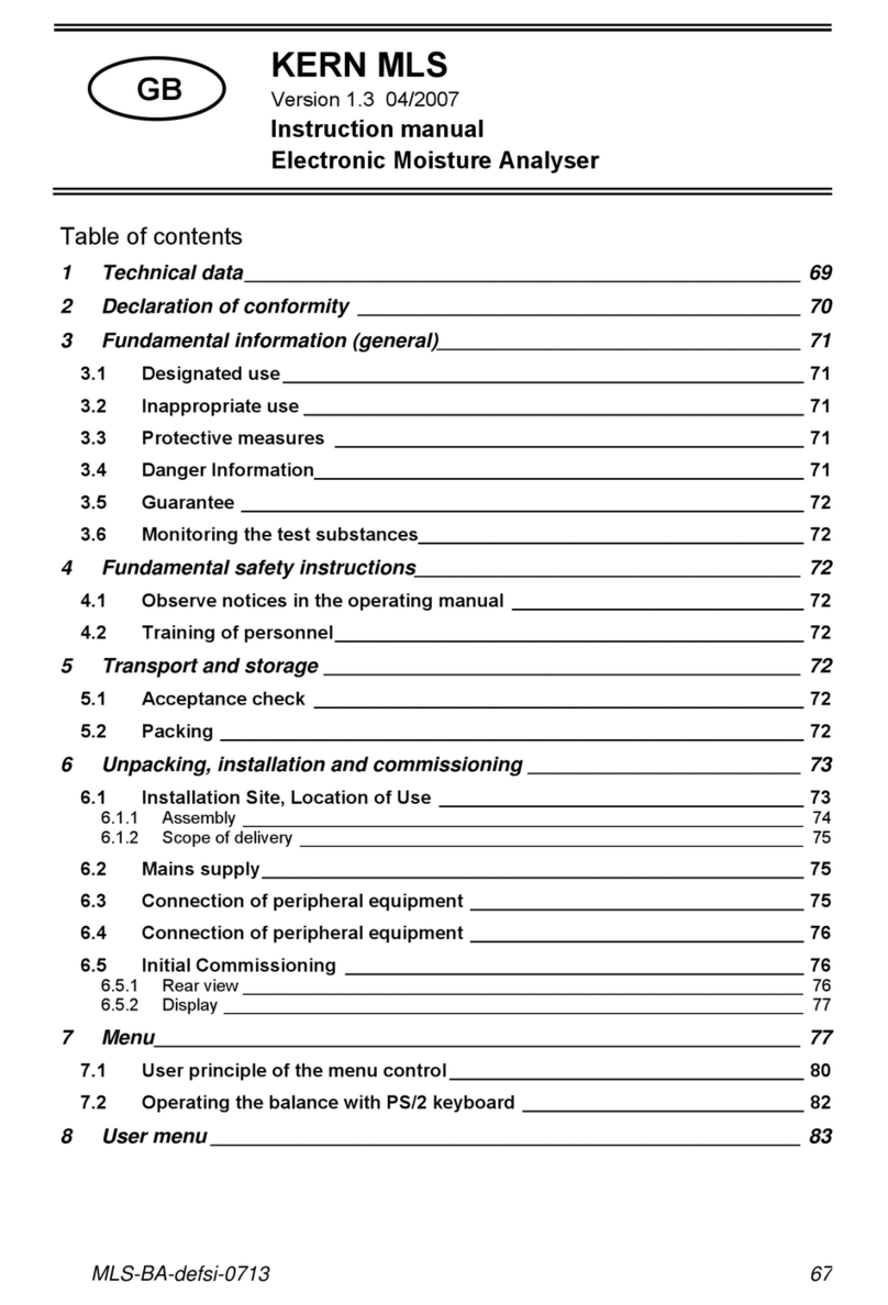KERN MLS 50-3IR160 User manual