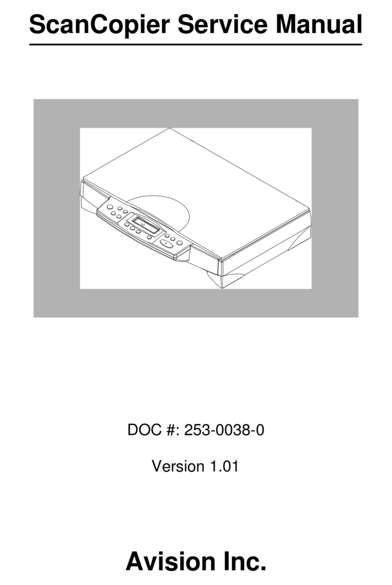 Avision ScanCopier Service manual