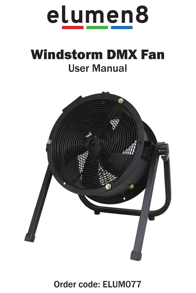 Elumen8 Windstorm DMX Fan user manual
