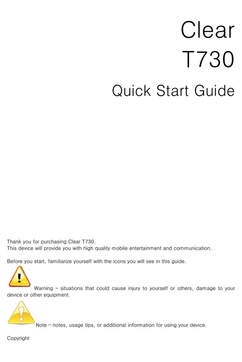 Clear FileMate Clear X2 T730 quick start guide