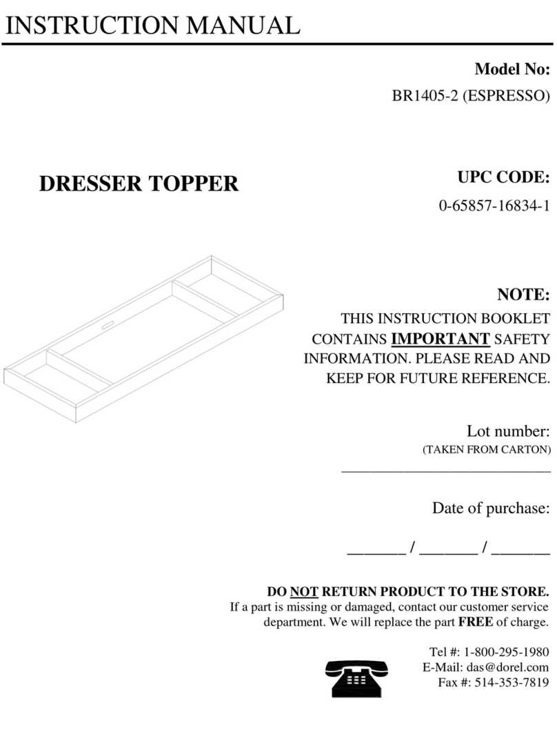 Dorel BR1405-2 instruction manual Dorel BR1405-2 instruction manual