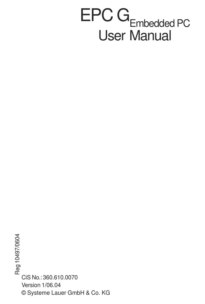 Systeme Lauer EPC G User manual