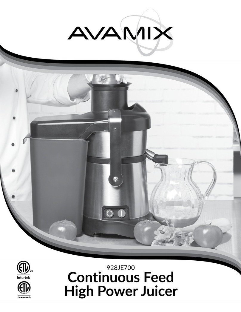 Avamix 928JE700 Operation and safety manual