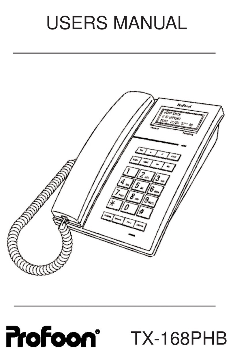 Profoon TX-168PHB User manual Profoon TX-168PHB User manual