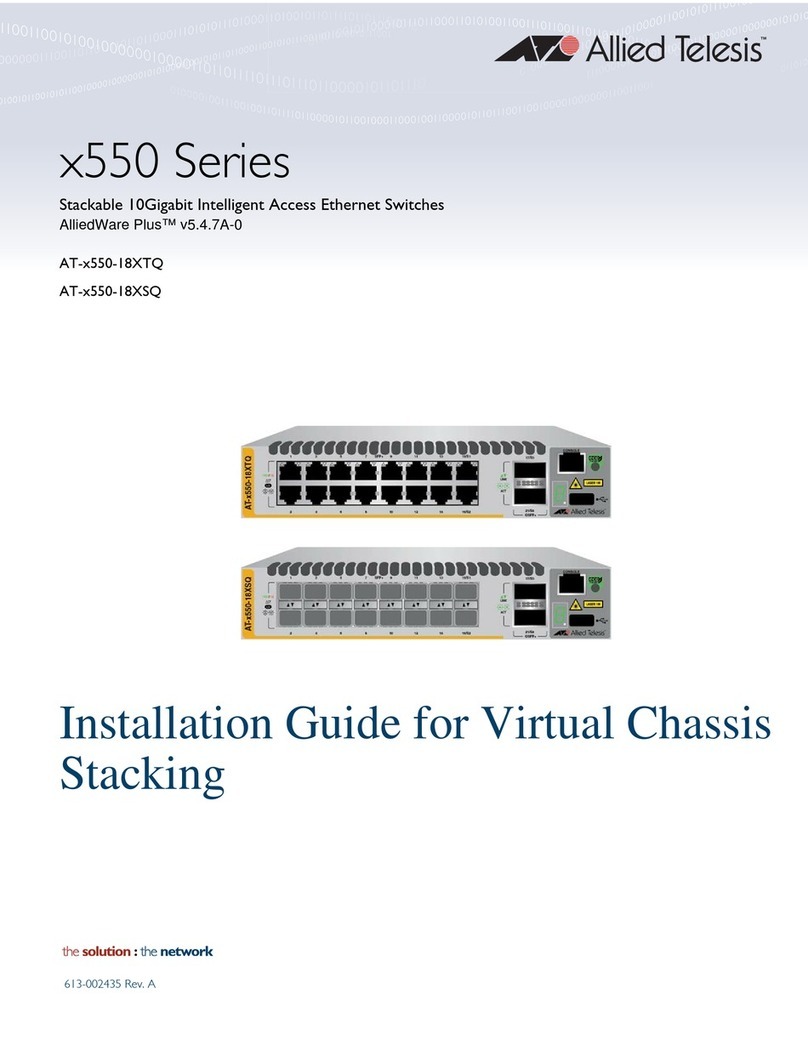 Allied Telesis AT-x550-18XTQ installation guide
