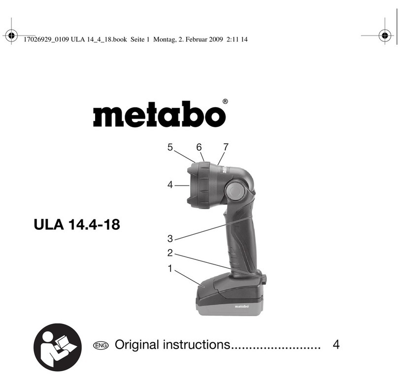 Metabo ULA 14.4-18 User manual