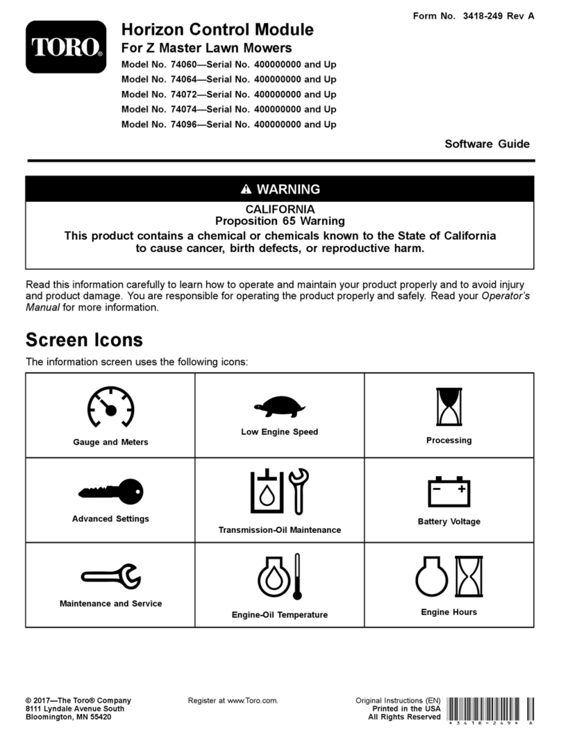 Toro Z Master 74060 Software guide