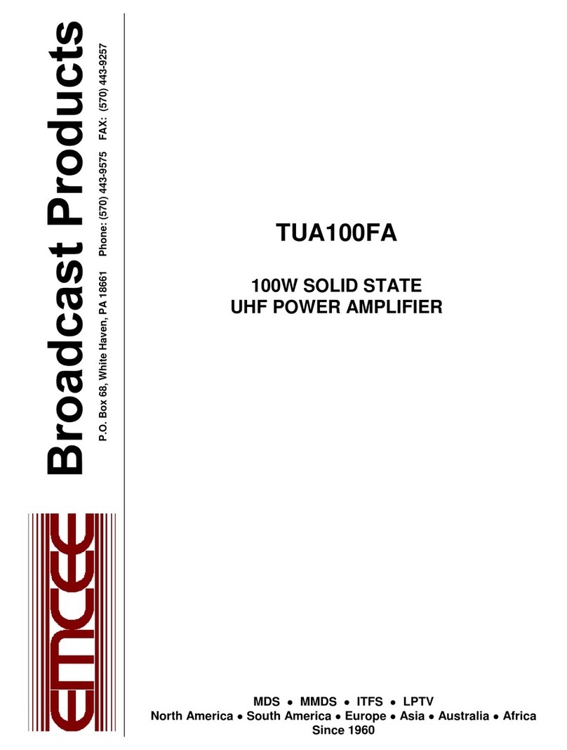 Emcee TUA100FA user manual