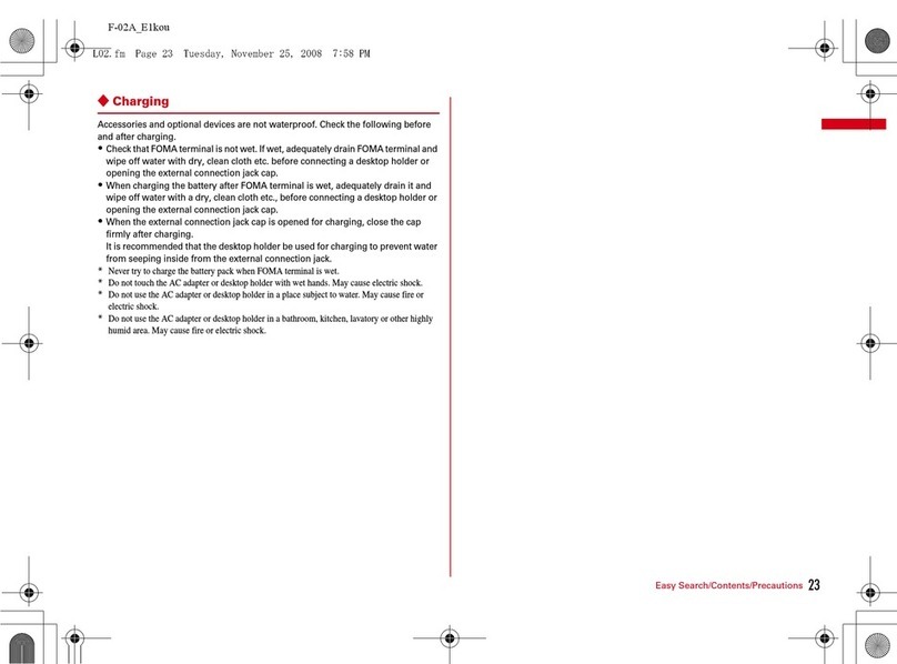 Fujitsu F-04A User manual